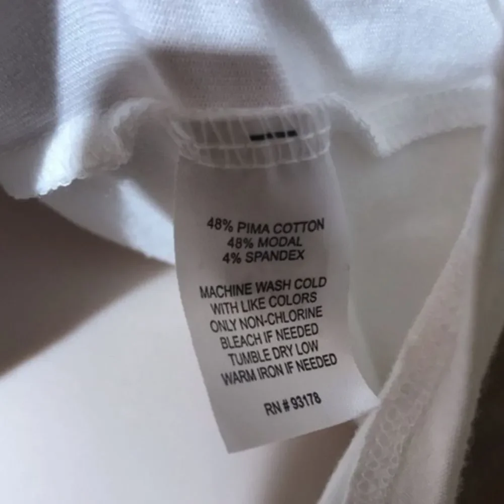 Magaschoni White Short Sleeve Round Neck T-Shirt Size S Casual